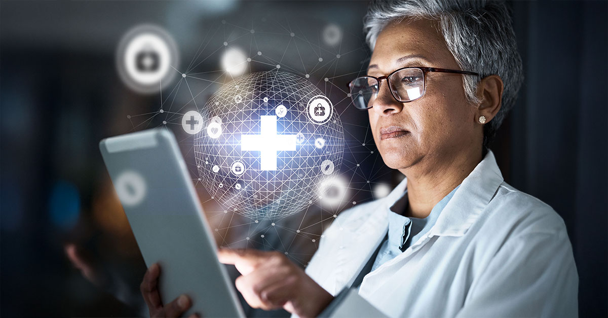 Healthcare executive reviewing IT general controls under SAS 145 audit standard