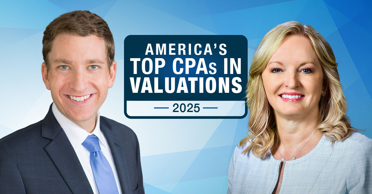 Carol Carden and Matthew Warren of PYA named by Forbes as top CPAs in valuation in the United States