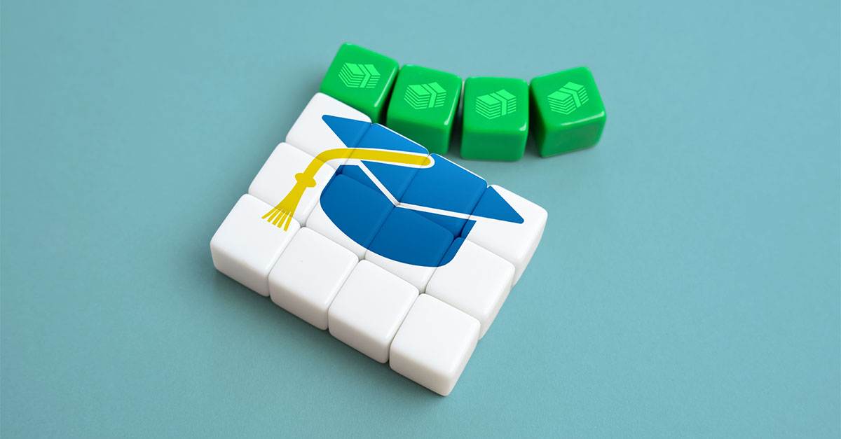 Graduation cap and money symbols representing education savings options, including Trump Accounts, 529 Plans, and Coverdell Education Savings Accounts