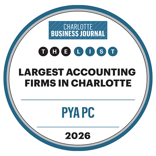 PYA named to Charlotte Business Journal’s 2026 list of Largest Accounting Firms in Charlotte