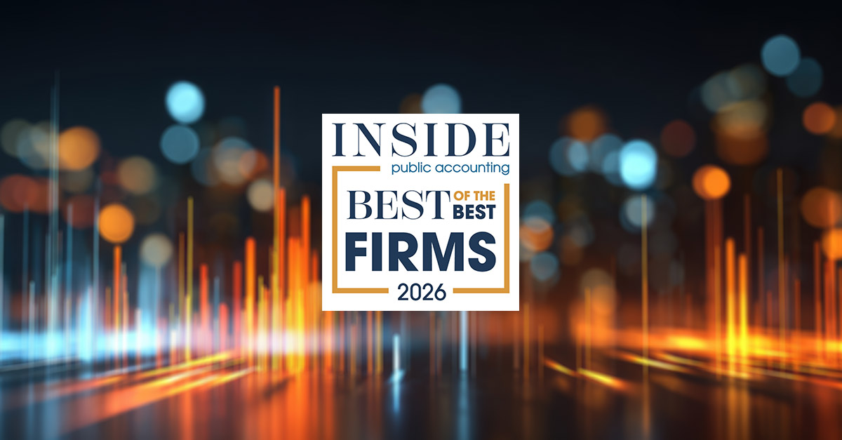 INSIDE Public Accounting Best of the Best Firms 2026 recognition awarded to PYA for operational excellence and strategic leadership